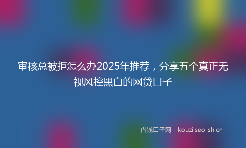 审核总被拒怎么办2025年推荐，分享五个真正无视风控黑白的网贷口子