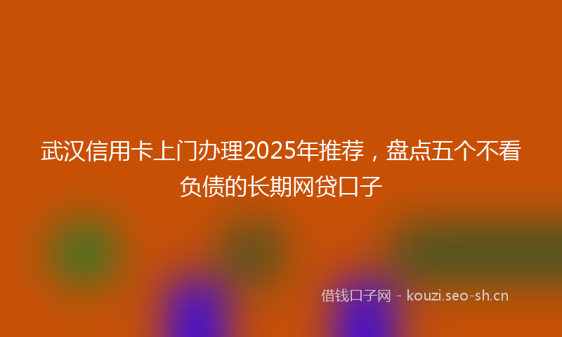 武汉信用卡上门办理2025年推荐,盘点五个不看负债的长期网贷口子