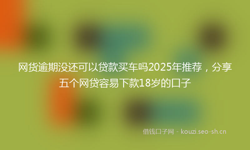 网货逾期没还可以贷款买车吗2025年推荐，分享五个网贷容易下款18岁的口子