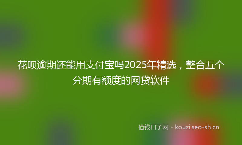花呗逾期还能用支付宝吗2025年精选，整合五个分期有额度的网贷软件