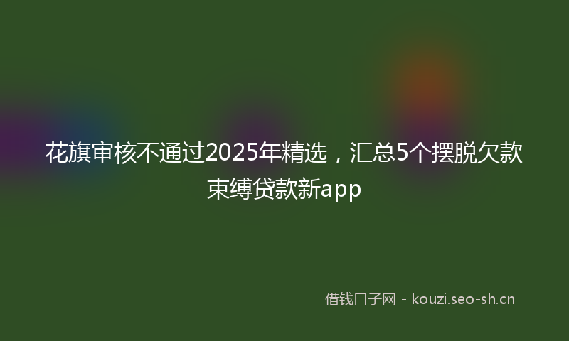 花旗审核不通过2025年精选，汇总5个摆脱欠款束缚贷款新app