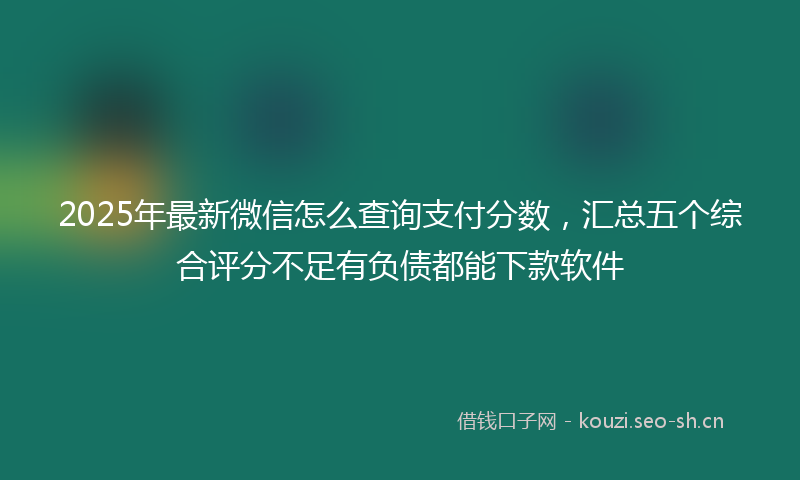 2025年最新微信怎么查询支付分数，汇总五个综合评分不足有负债都能下款软件