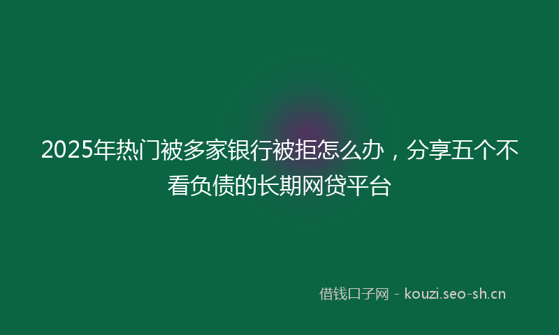 2025年热门被多家银行被拒怎么办，分享五个不看负债的长期网贷平台