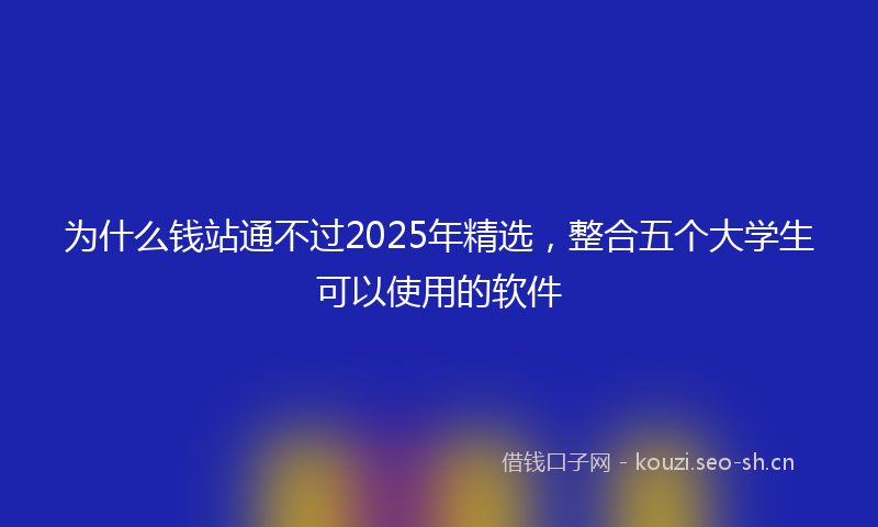 为什么钱站通不过2025年精选，整合五个大学生可以使用的软件