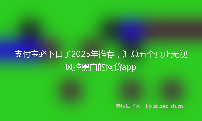 支付宝必下口子2025年推荐，汇总五个真正无视风控黑白的网贷app