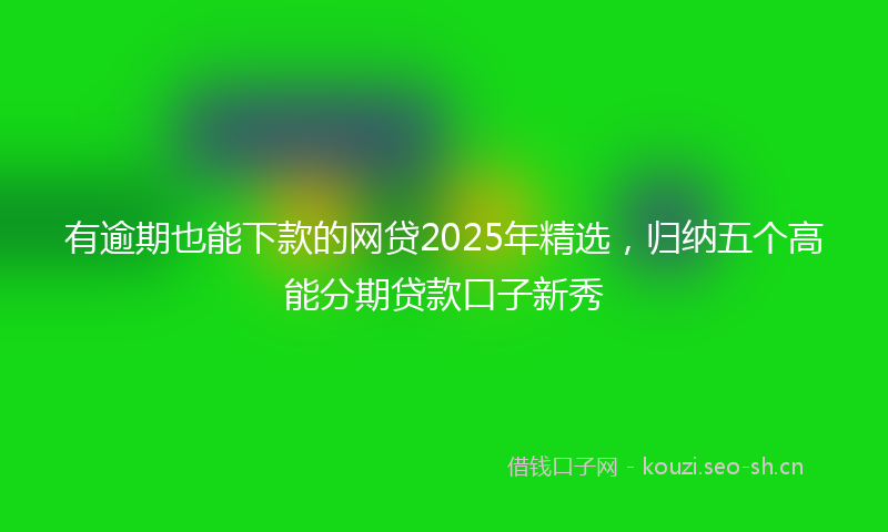 有逾期也能下款的网贷2025年精选，归纳五个高能分期贷款口子新秀