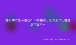 龙分期审核不通过2025年推荐，汇总五个门槛低易下款平台